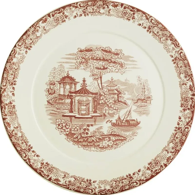 La Cartuja de Sevilla Bajo-plato colección 202 Rosa > Platos