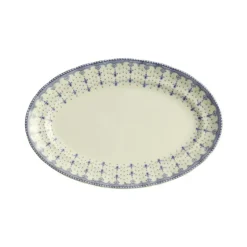 La Cartuja de Sevilla Fuente colección Flor de Lis Azul tamaño pequeño > Fuentes Y Ensaladeras