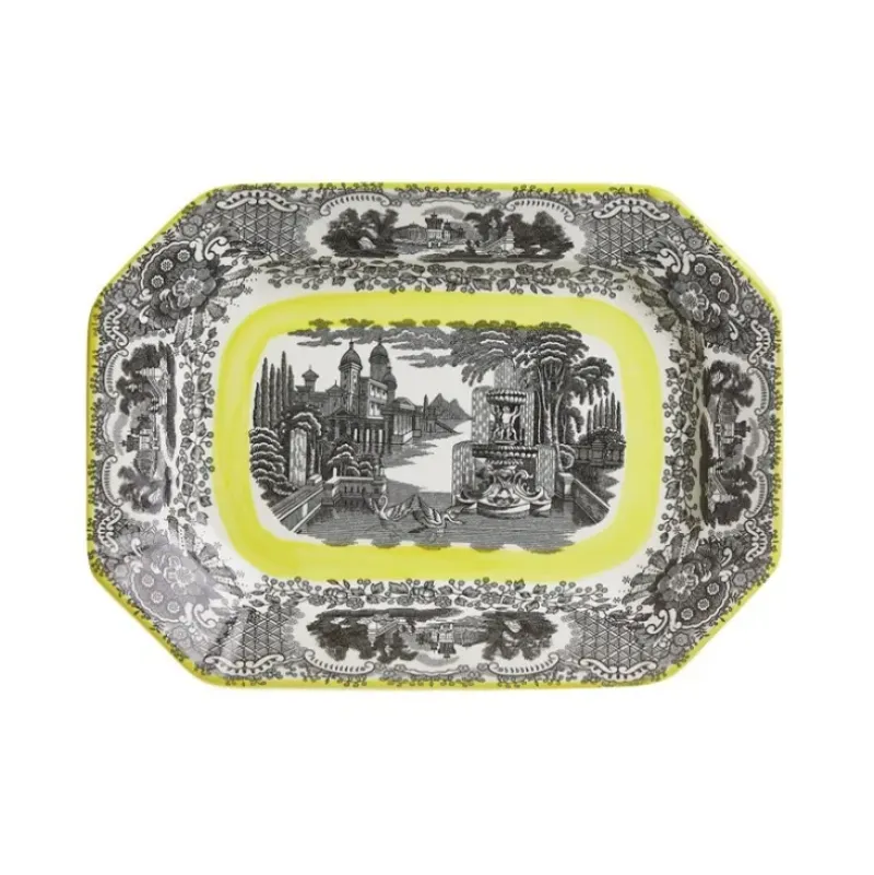 La Cartuja de Sevilla Fuente colección Negro Vistas Yellow by Aaron Stewart tamaño pequeño > Fuentes Y Ensaladeras