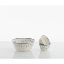 La Cartuja de Sevilla Juego de boles clásicos de 13 piezas colección Flor de Lis Azul > Set Y Servicios|Boles Y Tazas De Consomé