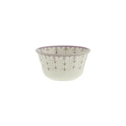 La Cartuja de Sevilla Juego de boles clásicos de 13 piezas colección Flor de Lis Rosa > Set Y Servicios|Boles Y Tazas De Consomé