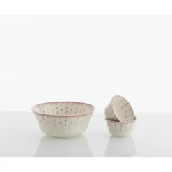 La Cartuja de Sevilla Juego de boles clásicos de 13 piezas colección Flor de Lis Rosa > Set Y Servicios|Boles Y Tazas De Consomé