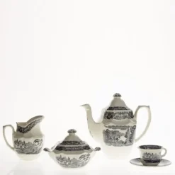 La Cartuja de Sevilla Juego de café de 27 piezas colección Negro Vistas > Juegos De Café