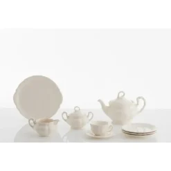 La Cartuja de Sevilla Juego de té de 40 piezas colección Aurora Blanca > Juegos De Té