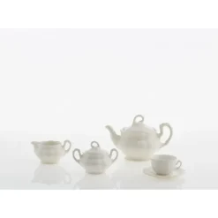 La Cartuja de Sevilla Juego de té de 15 piezas colección Aurora Blanca > Juegos De Té