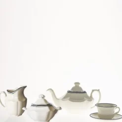 La Cartuja de Sevilla Juego de té de 15 piezas colección Basic Line Blue > Juegos De Té