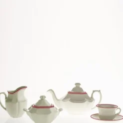 La Cartuja de Sevilla Juego de té de 27 piezas colección Basic Line Red > Juegos De Té