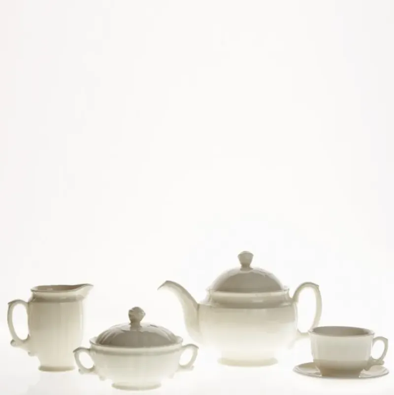 La Cartuja de Sevilla Juego de té de 15 piezas colección Imperio Blanca > Juegos De Té
