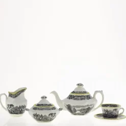 La Cartuja de Sevilla Juego de té de 15 piezas colección Negro Vistas Yellow by Aaron Stewart > Juegos De Té