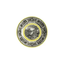 La Cartuja de Sevilla Plato de pastas colección Negro Vistas Yellow by Aaron Stewart Home > Platos