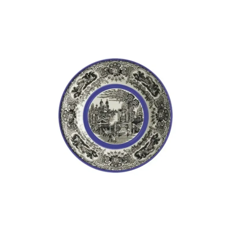 La Cartuja de Sevilla Plato de pastas colección Negro Vistas Blue by Aaron Stewart > Platos