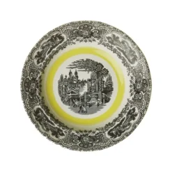 La Cartuja de Sevilla Plato hondo colección Negro Vistas Yellow by Aaron Stewart > Platos