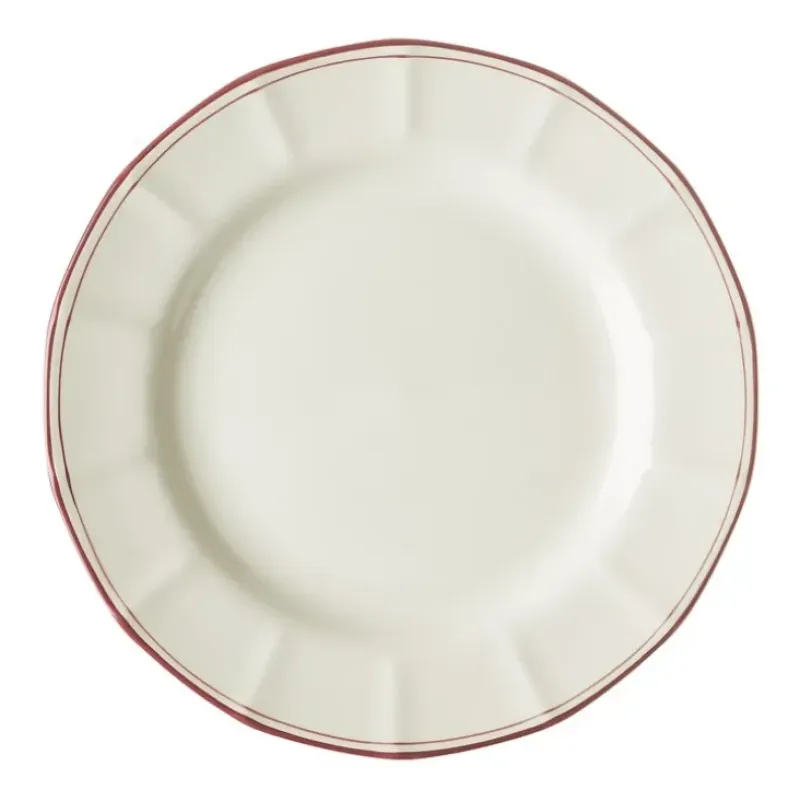 La Cartuja de Sevilla Plato llano 28 cm colección Basic Line Red > Platos
