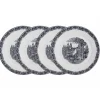 La Cartuja de Sevilla Set de 4 bajo-platos colección Negro Vistas > Set Y Servicios|Platos