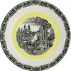 La Cartuja de Sevilla Set de 4 bajo-platos colección Negro Vistas Yellow by Aaron Stewart > Set Y Servicios|Platos