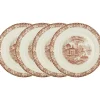 La Cartuja de Sevilla Set de 4 bajo-platos colección 202 Rosa > Set Y Servicios|Platos