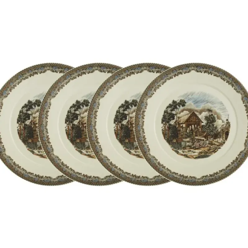 La Cartuja de Sevilla Set de 4 bajo-platos colección Viejo Molino > Set Y Servicios|Platos