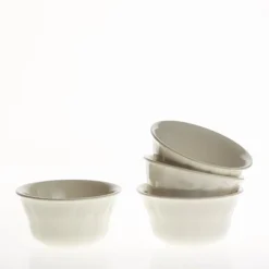 La Cartuja de Sevilla Set de 6 boles clásicos colección Aurora Blanca tamaño pequeño > Set Y Servicios|Boles Y Tazas De Consomé