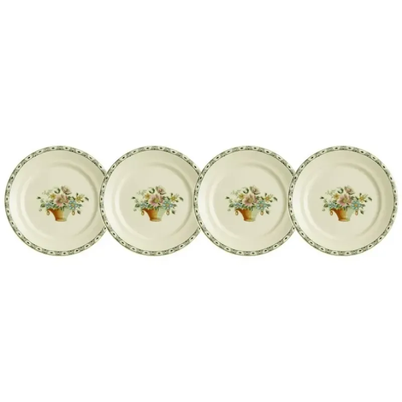 La Cartuja de Sevilla Set de 4 platos de pan colección Canasto Floral > Set Y Servicios|Platos