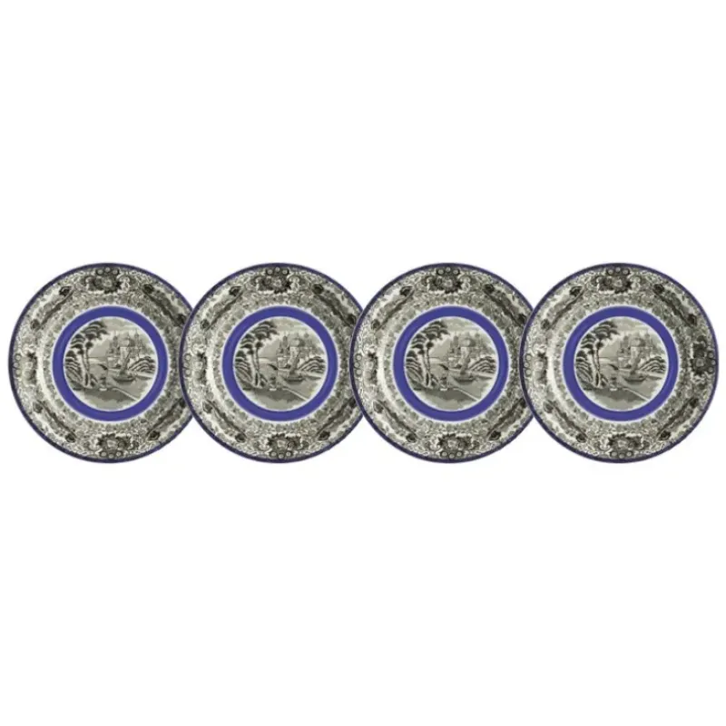 La Cartuja de Sevilla Set de 4 platos de pan colección Negro Vistas Blue by Aaron Stewart > Set Y Servicios|Platos