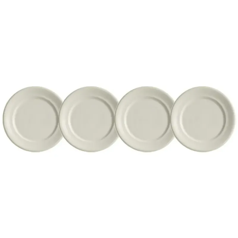 La Cartuja de Sevilla Set de 4 platos de pan colección Ochavada Blanca > Set Y Servicios|Platos