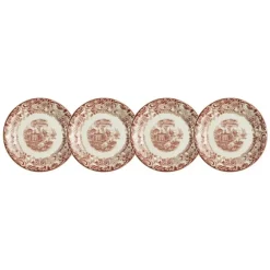 La Cartuja de Sevilla Set de 4 platos de pan colección 202 Rosa > Set Y Servicios|Platos