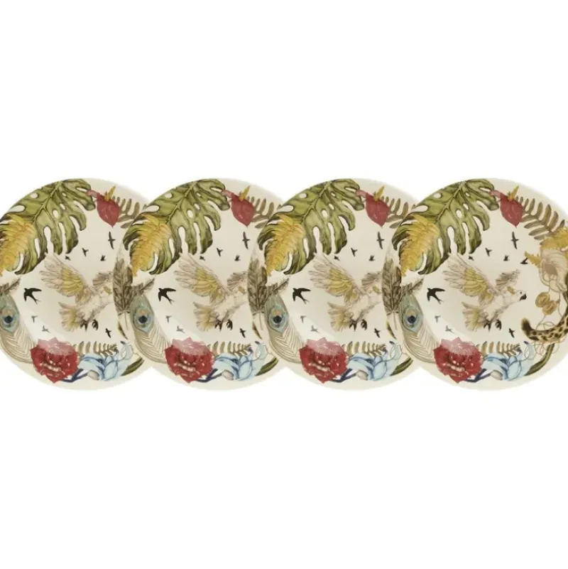 La Cartuja de Sevilla Set de 4 platos de postre colección Geórgica > Set Y Servicios|Platos