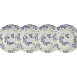 La Cartuja de Sevilla Set de 4 platos de postre colección Primavera > Set Y Servicios|Platos