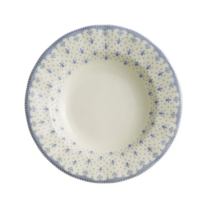 La Cartuja de Sevilla Set de 4 platos hondos colección Flor de Lis Azul > Set Y Servicios|Platos