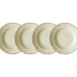 La Cartuja de Sevilla Set de 4 platos hondos colección Basic Line Red > Set Y Servicios|Platos