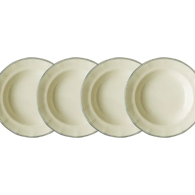 La Cartuja de Sevilla Set de 4 platos hondos colección Basic Line Blue > Set Y Servicios|Platos