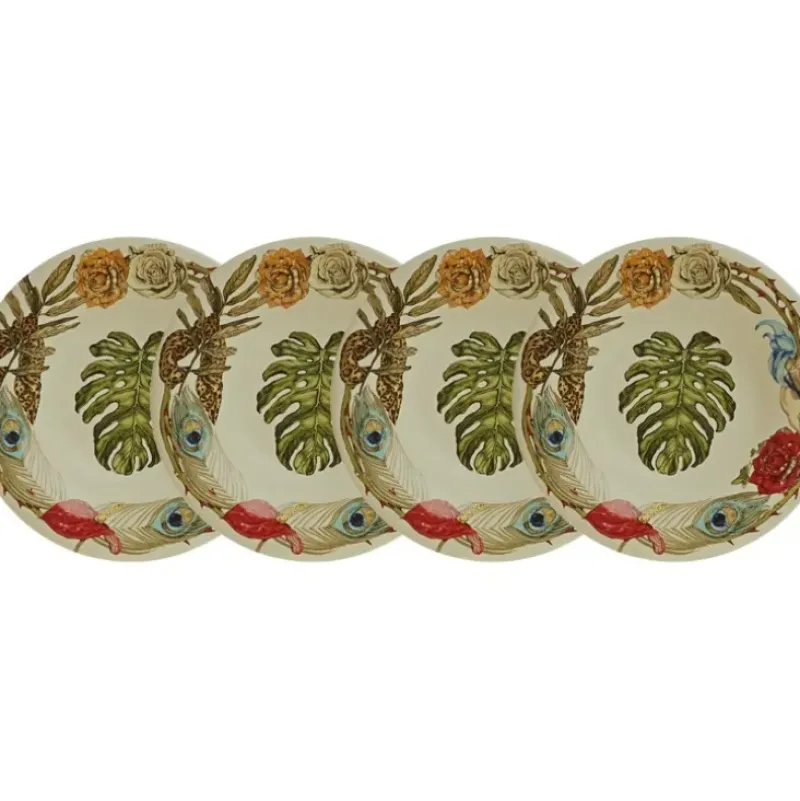 La Cartuja de Sevilla Set de 4 platos hondos colección Geórgica > Set Y Servicios|Platos