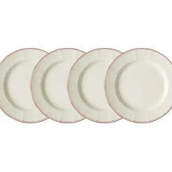 La Cartuja de Sevilla Set de 4 platos llanos colección Basic Line Red > Set Y Servicios|Platos