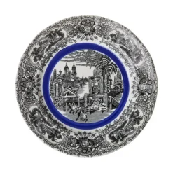 La Cartuja de Sevilla Set de 4 platos llanos colección Negro Vistas Blue by Aaron Stewart > Set Y Servicios|Platos