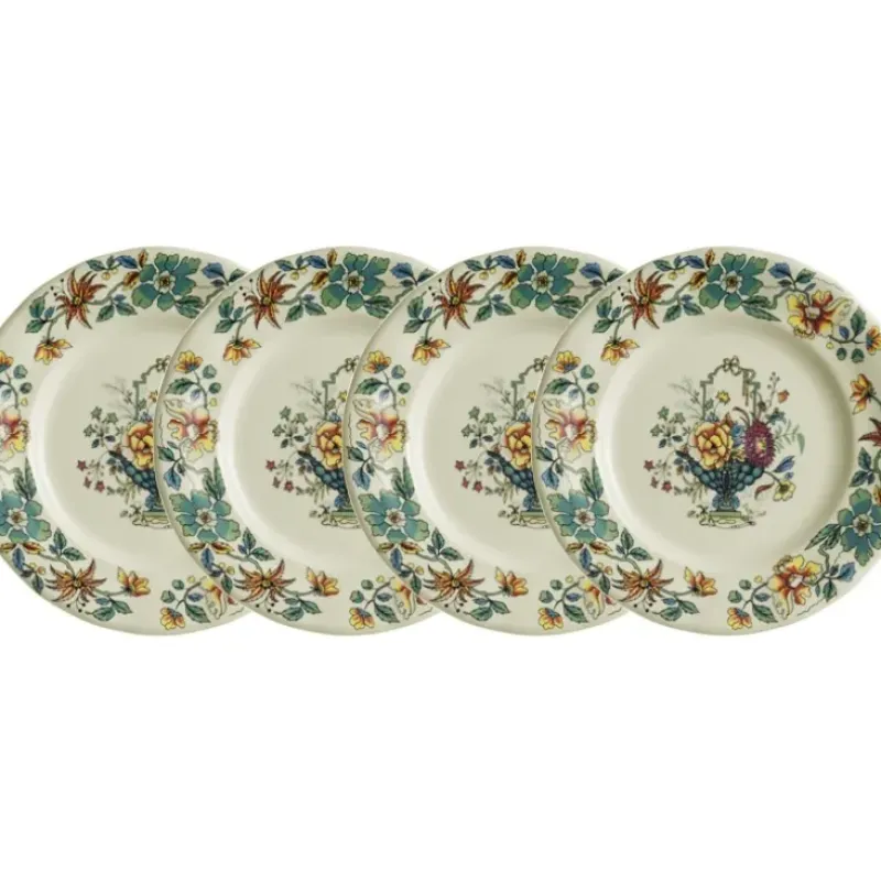 La Cartuja de Sevilla Set de 4 platos llanos colección Bellavista > Set Y Servicios|Platos