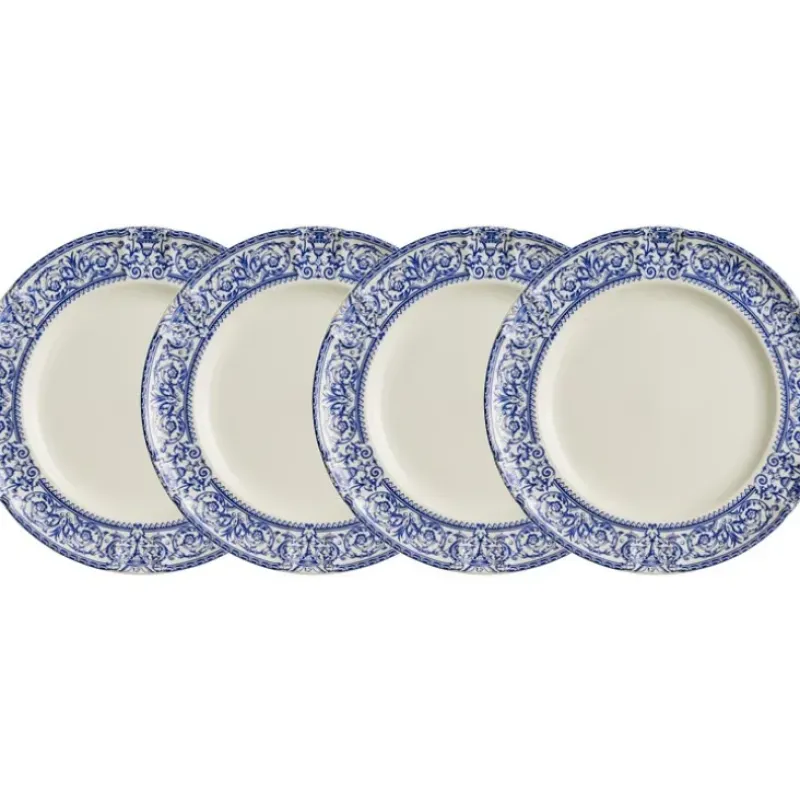 La Cartuja de Sevilla Set de 4 platos llanos colección 150 Aniversario > Set Y Servicios|Platos