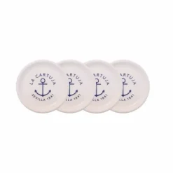 La Cartuja de Sevilla Set de 4 posavasos Ancla de La Cartuja > Accesorios Para El Hogar|Ancla La Cartuja