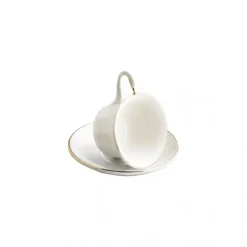 La Cartuja de Sevilla Set de taza de té con platillo colección Odette Gold > Set De Tazas Con Platillos