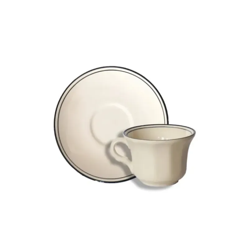 La Cartuja de Sevilla Set de 4 tazas de café con platillos colección Basic Line Blue > Set De Tazas Con Platillos