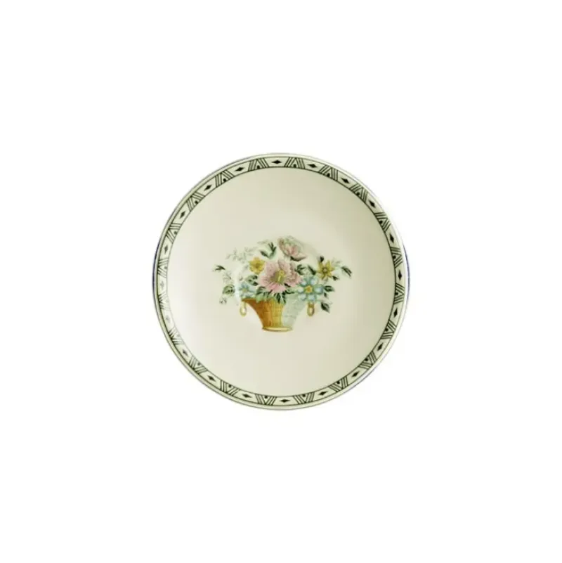 La Cartuja de Sevilla Set de 4 tazas de café con platillos colección Canasto Floral > Set De Tazas Con Platillos