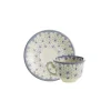 La Cartuja de Sevilla Set de 4 tazas de café con platillos colección Flor de Lis Azul > Set De Tazas Con Platillos