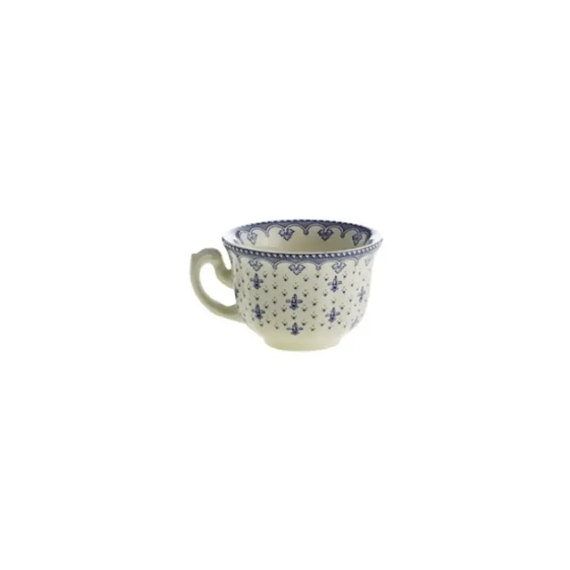La Cartuja de Sevilla Set de 4 tazas de café con platillos colección Flor de Lis Azul > Set De Tazas Con Platillos