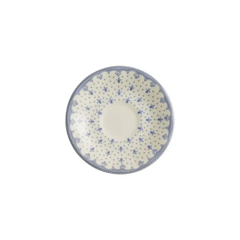 La Cartuja de Sevilla Set de 4 tazas de café con platillos colección Flor de Lis Azul > Set De Tazas Con Platillos