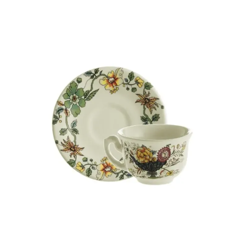 La Cartuja de Sevilla Set de 4 tazas de café con platillos colección Bellavista > Set De Tazas Con Platillos
