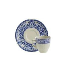 La Cartuja de Sevilla Set de 4 tazas de café con platillos colección 150 Aniversario > Set De Tazas Con Platillos