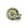 La Cartuja de Sevilla Set de 4 tazas de café con platillos colección Negro Vistas Yellow by Aaron Stewart > Set De Tazas Con Platillos