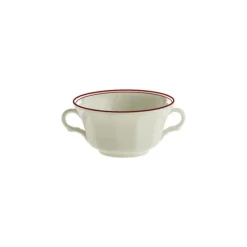 La Cartuja de Sevilla Set de 12 tazas de consomé con platillos colección Basic Line Red > Set Y Servicios|Boles Y Tazas De Consomé