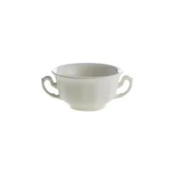 La Cartuja de Sevilla Set de 6 tazas de consomé con platillos colección Aurora Blanca > Set Y Servicios|Boles Y Tazas De Consomé