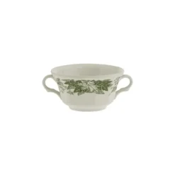 La Cartuja de Sevilla Set de 6 tazas de consomé con platillos colección Yedra > Set Y Servicios|Boles Y Tazas De Consomé