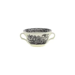 La Cartuja de Sevilla Set de 12 tazas de consomé con platillos colección Negro Vistas > Set Y Servicios|Boles Y Tazas De Consomé